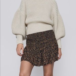 ZARA printed skirt